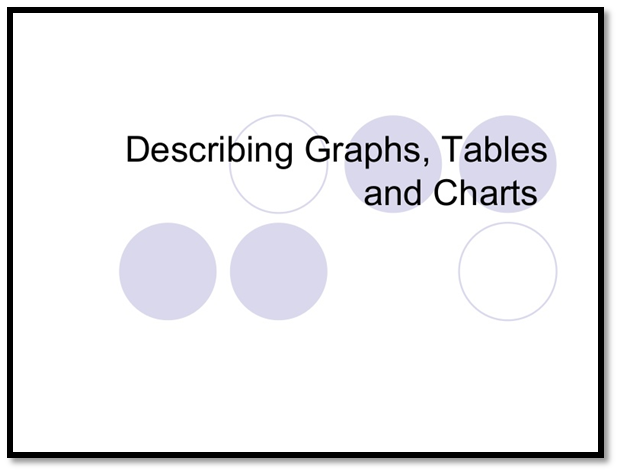 describing graphstables and charts